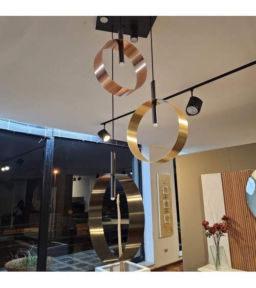 Lampadario Led Loop RIFLESSI | Sospensione di design | Bhome
