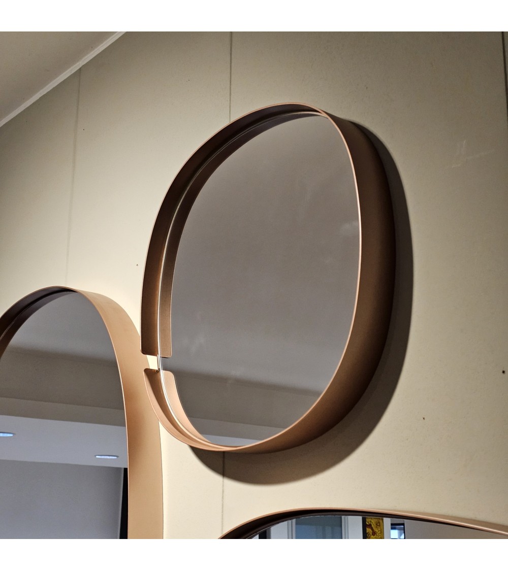 Specchio Lumiere RIFLESSI 55×55 Oro Rosa | Bhome by Arredi Barbàra