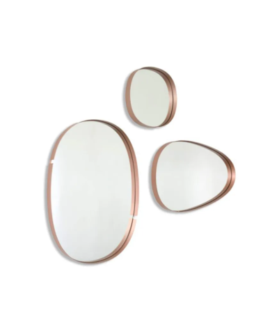 Specchio Lumiere RIFLESSI 55×55 Oro Rosa | Bhome by Arredi Barbàra
