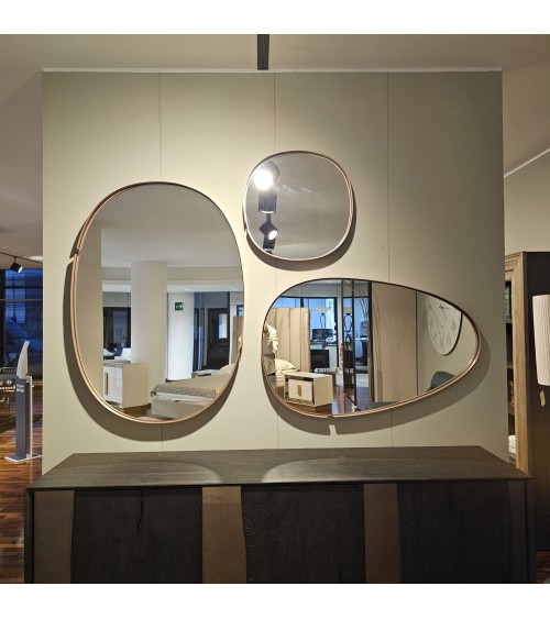 Specchio Lumiere RIFLESSI 55×55 Oro Rosa | Bhome by Arredi Barbàra