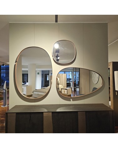 Specchio Lumiere RIFLESSI 55×55 Oro Rosa | Bhome by Arredi Barbàra