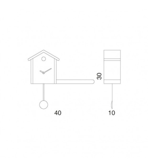 Horloge à coucou My House – PROGETTI | BHOME by Arredi Barbàra