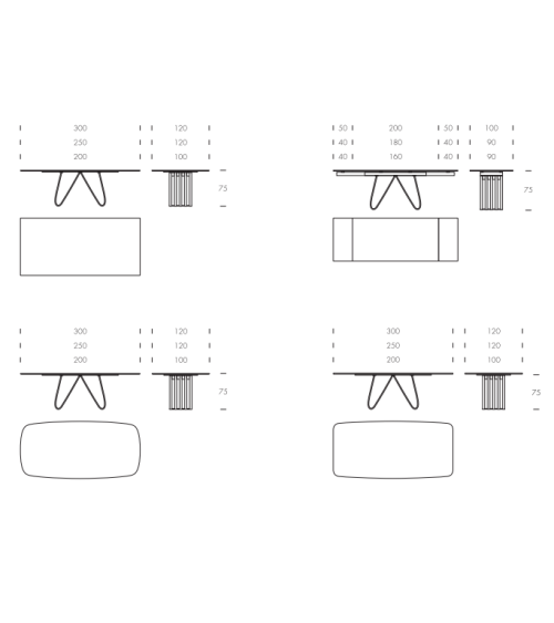 Mesa “Arpa” – TONIN CASA | BHOME by Arredi Barbàra