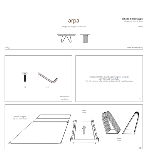 Mesa “Arpa” – TONIN CASA | BHOME by Arredi Barbàra
