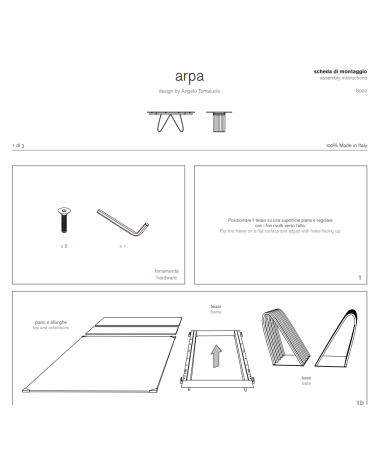 Table “Arpa” – TONIN CASA | BHOME by Arredi Barbàra