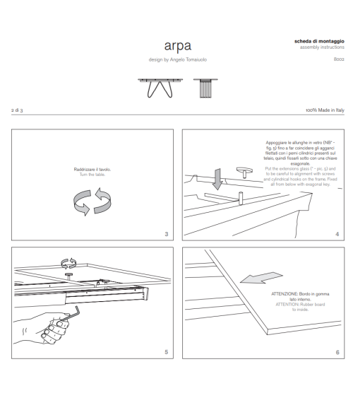 Table “Arpa” – TONIN CASA | BHOME by Arredi Barbàra