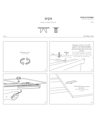 Tavolo “Arpa” – TONIN CASA | BHOME by Arredi Barbàra