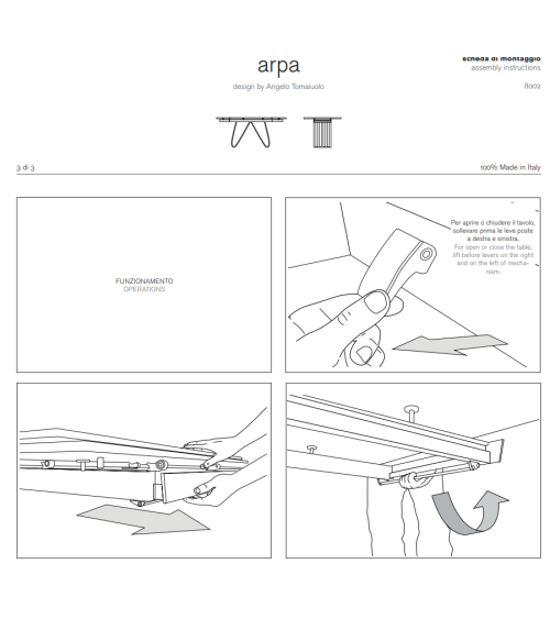 Table “Arpa” – TONIN CASA | BHOME by Arredi Barbàra