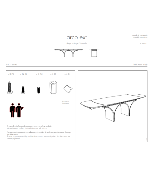 Arco Ext Table TONIN CASA | BHOME by Arredi Barbàra