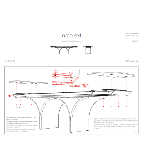Arco Ext Table TONIN CASA | BHOME by Arredi Barbàra