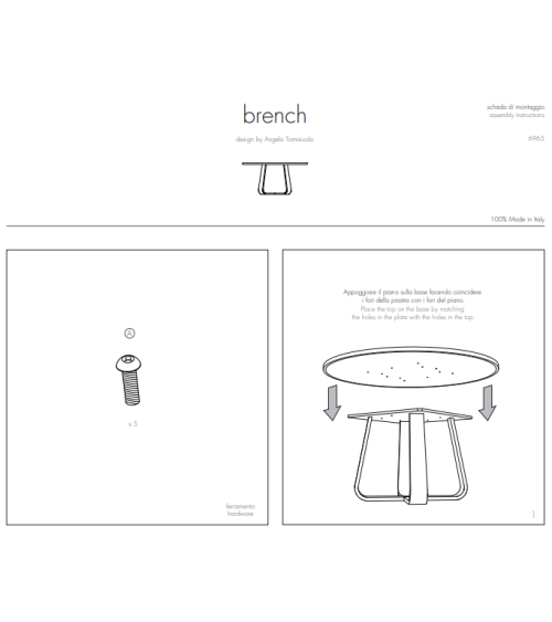 Branch Table TONIN CASA | BHOME by Arredi Barbàra
