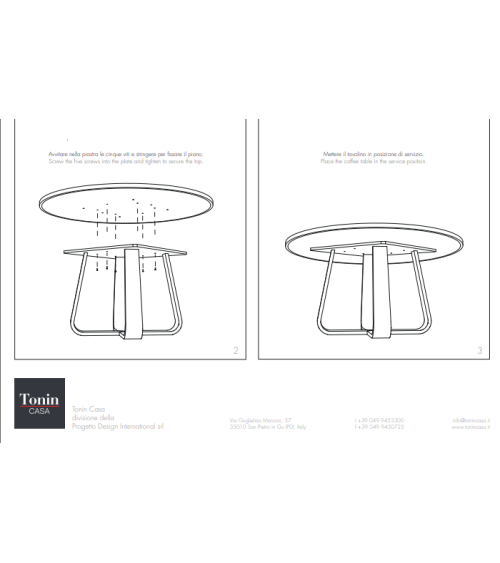 Branch Table TONIN CASA | BHOME by Arredi Barbàra