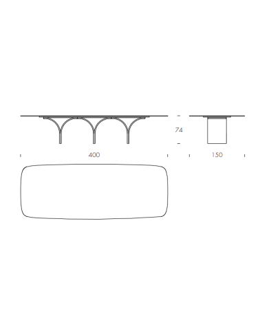 Arco Maxi Tisch TONIN CASA | BHOME by Arredi Barbàra