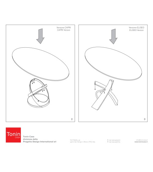Capri Table TONIN CASA | BHOME by Arredi Barbàra