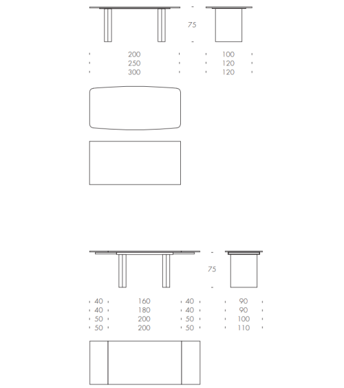Manhattan Table TONIN CASA | BHOME by Arredi Barbàra