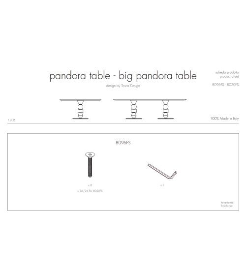 Pandora Table TONIN CASA | BHOME by Arredi Barbàra