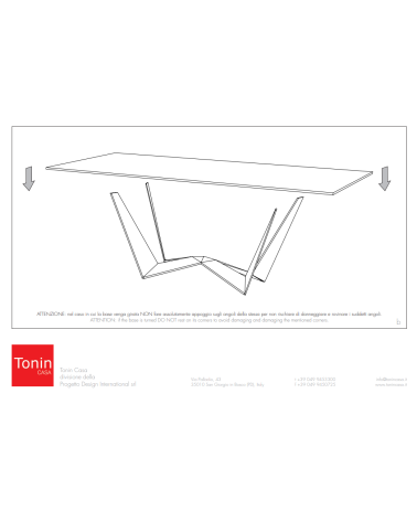 Reverse Tisch TONIN CASA | BHOME by Arredi Barbàra