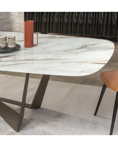 Reverse Artistic Glass Table TONIN CASA | BHOME by Arredi Barbàra