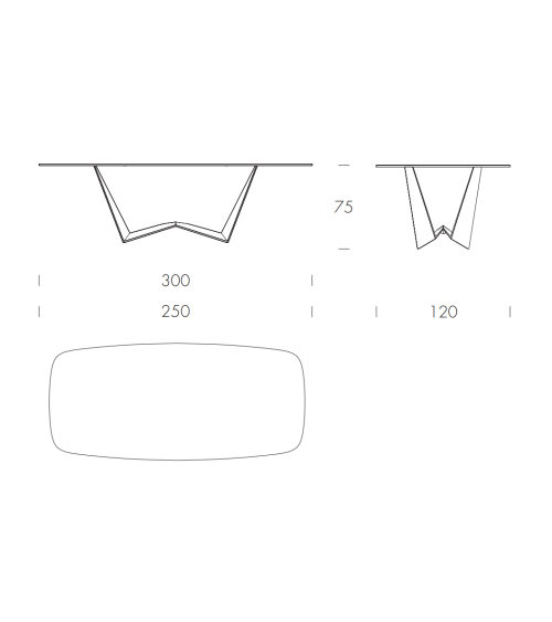 Reverse Artistic Glass Table TONIN CASA | BHOME by Arredi Barbàra