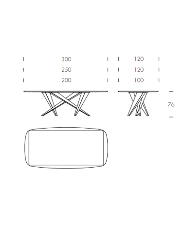 Title  Table “Thunder Silk Wood” – TONIN CASA  Short Description  The Thunder Silk Wood table expands the Thunder collection by