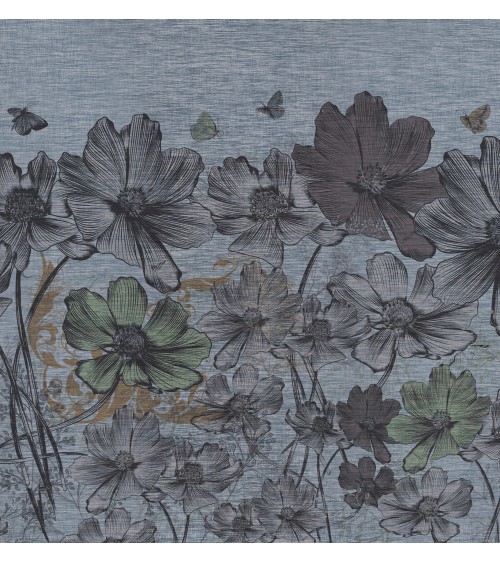Meta Title: Carta da parati “Jeans Flowers” – TONIN CASA | BHOME by Arredi Barbàra