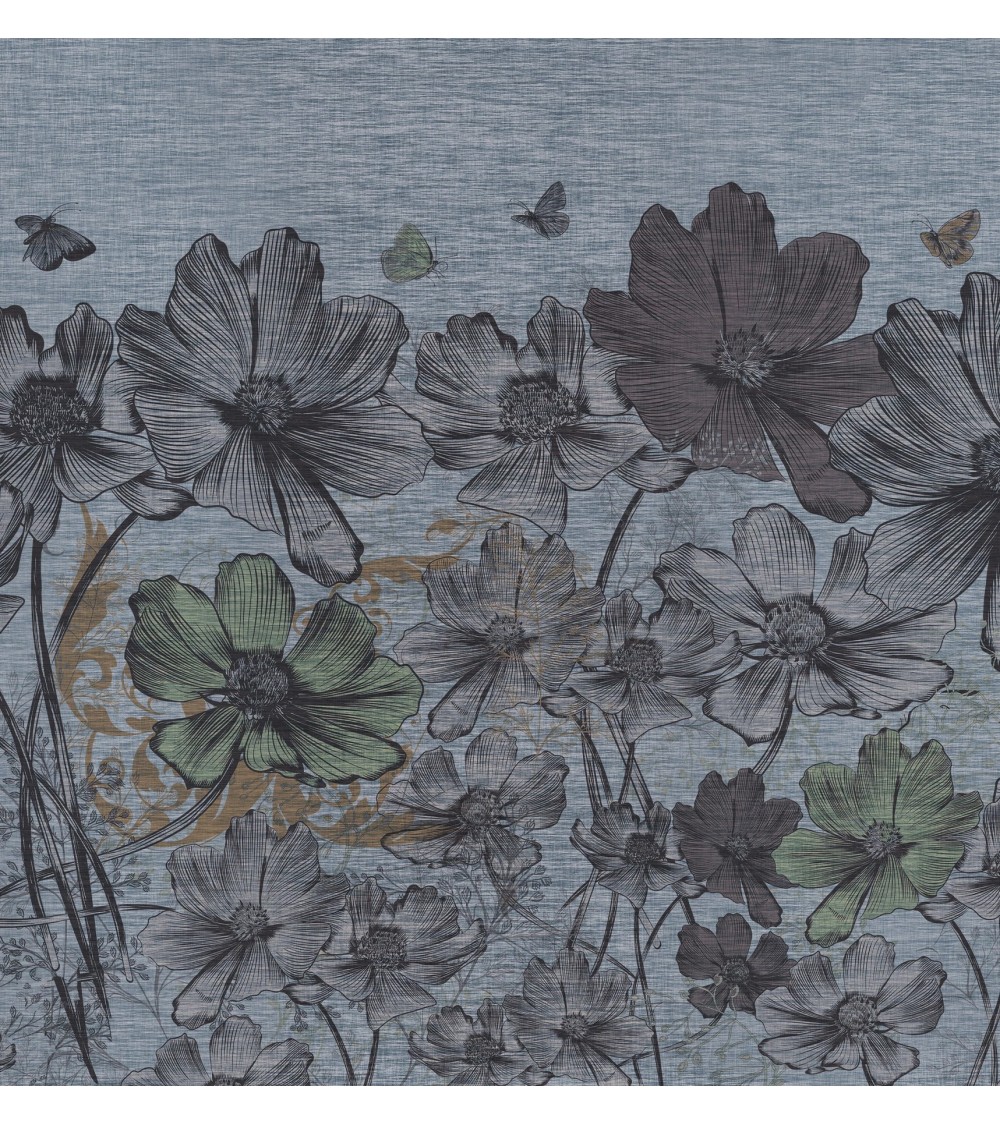 Wallpaper “Jeans Flowers” – TONIN CASA | BHOME by Arredi Barbàra