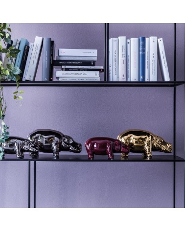 HIPPO Skulptur Medium Türkis Perlmutt ADRIANI E ROSSI | BHOME by Arredi Barbàra