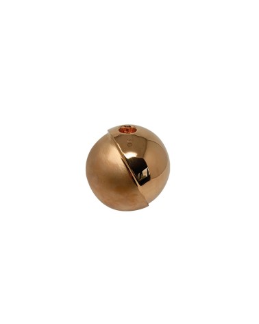 Bougeoir HALF CANDLE small or rose ADRIANI E ROSSI | BHOME by Arredi Barbàra