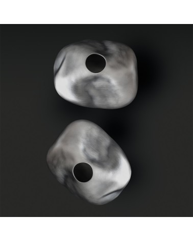 Vaso BRENTA silver black – ADRIANI E ROSSI | BHOME by Arredi Barbàra