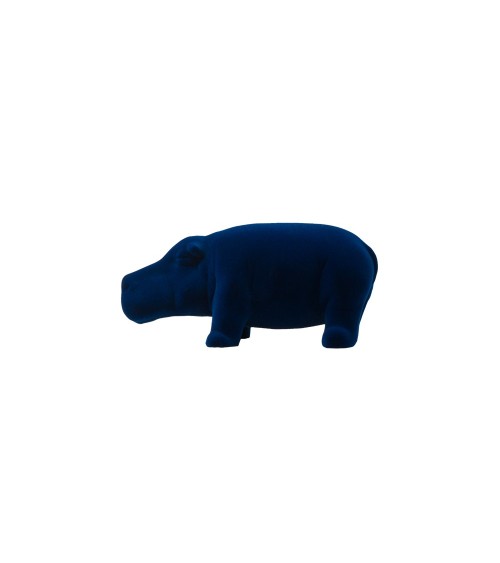 Scultura HIPPO mini blue petrolio – ADRIANI E ROSSI | BHOME by Arredi Barbàra