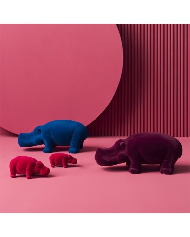 HIPPO Mini Skulptur Blau Petrol ADRIANI E ROSSI | BHOME by Arredi Barbàra