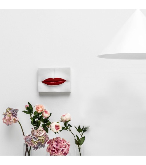 Pannello BOCCA piccolo bianco e rosso – ADRIANI E ROSSI | BHOME by Arredi Barbàra