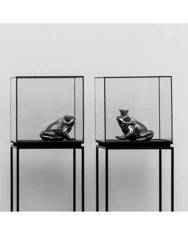Sculpture grenouille “QUEEN” oxyd platine – ADRIANI E ROSSI | BHOME