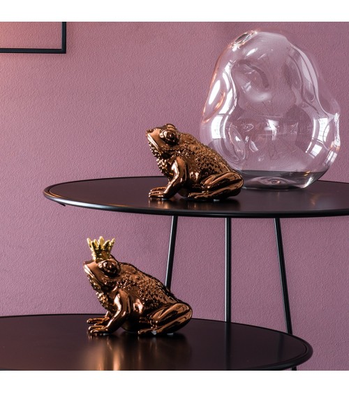 Escultura rana “PRINCE” oxyd oro rosa – ADRIANI E ROSSI | BHOME