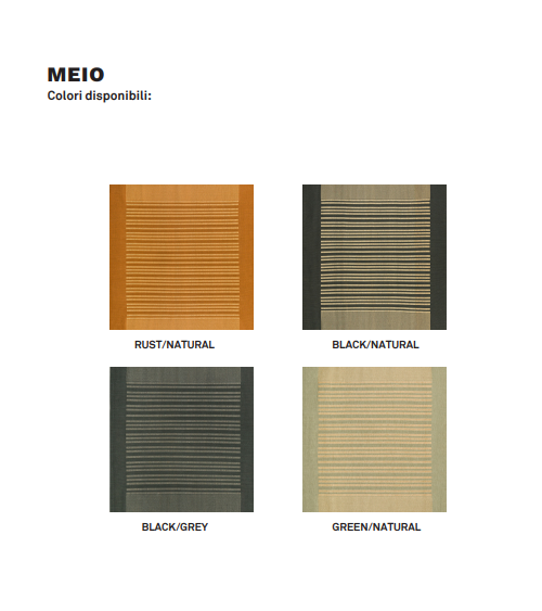 Tapis Meio Black/Natural KARPETA | Bhome by Arredi Barbàra