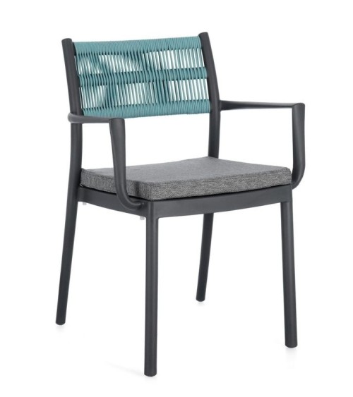 Sedia outdoor “Alvin” con braccioli – BIZZOTTO | BHOME