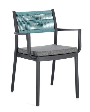 Alvin Outdoor Chair with Armrests BIZZOTTO | Bhome by Arredi Barbàra