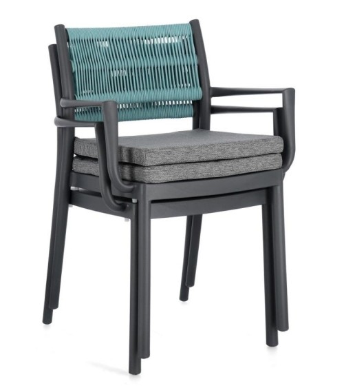 Sedia outdoor “Alvin” con braccioli – BIZZOTTO | BHOME