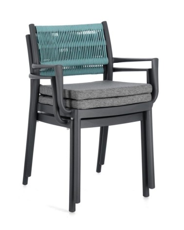 Alvin Outdoor Chair with Armrests BIZZOTTO | Bhome by Arredi Barbàra