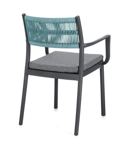 Alvin Outdoor Chair with Armrests BIZZOTTO | Bhome by Arredi Barbàra