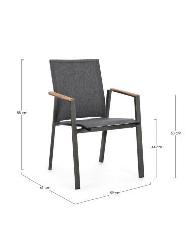 Cameron Outdoor-Stuhl mit Armlehnen BIZZOTTO | Bhome by Arredi Barbàra