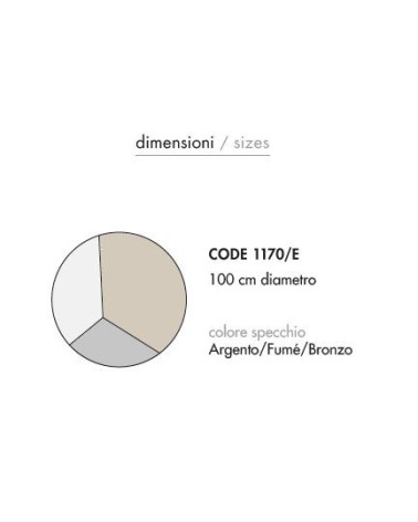 Specchio APOLLO Vessicchio Ø100 | BHOME by Arredi Barbàra