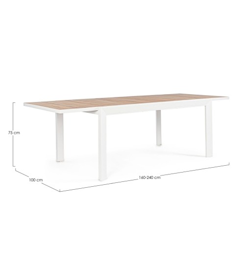 Table Belmar 160–240×100 Outdoor BIZZOTTO | BHOME by Arredi Barbàra