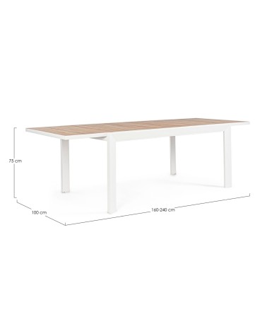 Tavolo Belmar 160–240×100 outdoor BIZZOTTO | BHOME by Arredi Barbàra