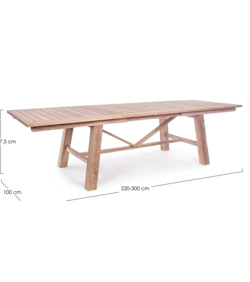 Mesa Maryland 220–300×100 Outdoor BIZZOTTO | BHOME by Arredi Barbàra