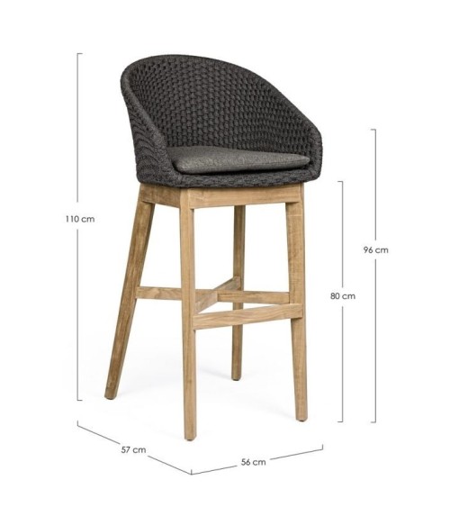 Sgabello bar Coachella outdoor BIZZOTTO | BHOME by Arredi Barbàra