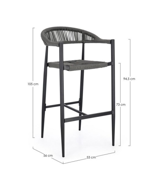 Sgabello bar Jandia outdoor BIZZOTTO | BHOME by Arredi Barbàra