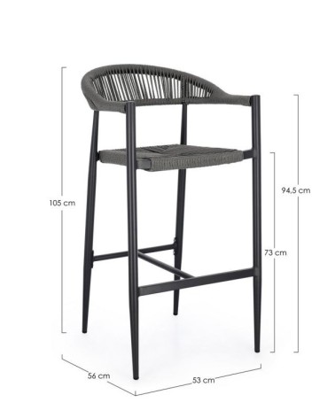 Sgabello bar Jandia outdoor BIZZOTTO | BHOME by Arredi Barbàra