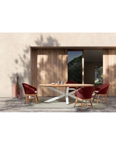 Coachella outdoor chair with armrests BIZZOTTO