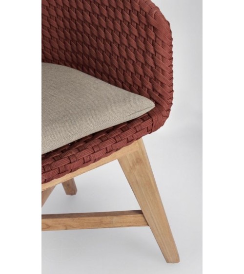 Coachella outdoor chair with armrests BIZZOTTO